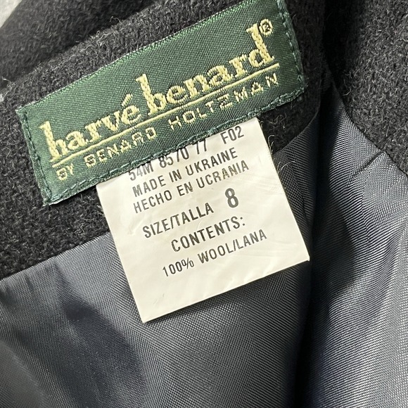 Harve Benard Skirt 8 Wool Fringe Midi Office Minimalist Parisian Quiet Luxury - Picture 5 of 10